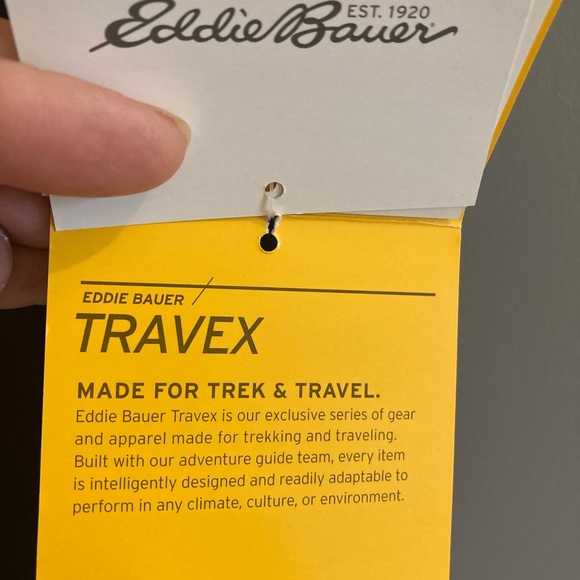 Eddie Bauer medium black faux wrap summer dress - Picture 4 of 6